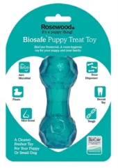 BIOSAFE PUPPY SNACK DUMBELL BLAUW