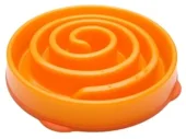 SLO-BOWL FEEDER MINI CORAL SPIRAAL ORANJE