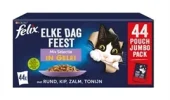 Felix Pouch Elke Dag Feest In Gelei Tonijn/Kabeljauw/Rund/Kip